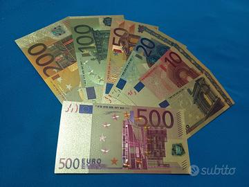 7 PZ BANCONOTE(EURO)LAMINATE COLORATE