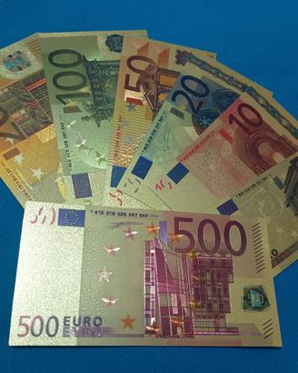 7 PZ BANCONOTE(EURO)LAMINATE COLORATE