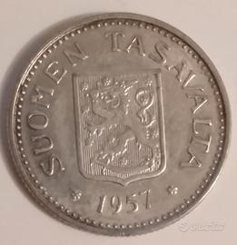 Moneta 100 marchi finlandesi in argento 