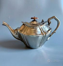 Teiera antica in argento placcato Sheffield