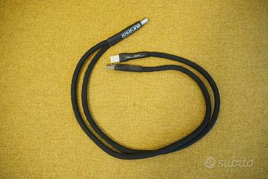 Cavo USB puro argento linea alimentaz. separata