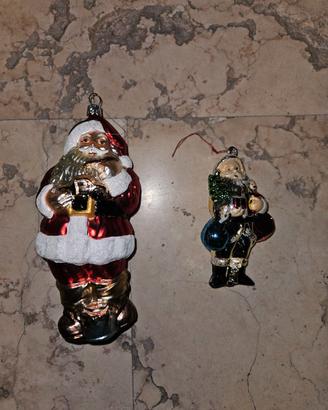 Palle di Natale vecchie a forma di Babbo Natale