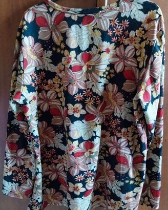 Maglioncino girocollo floreale tg XXL 