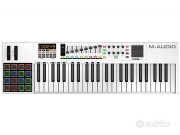 M Audio Code 49 controller midi tastiera bianca