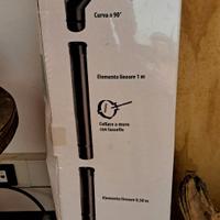 Kit per canna fumaria stufa a pellet diametro 80