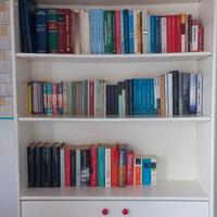 Libreria bianca in legno massello