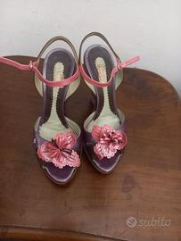 Sandali con zeppa outlet Max Mara