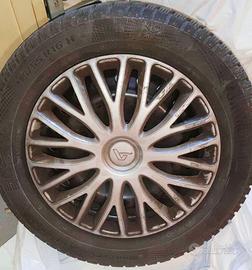 4 Gomme Neve 215/55 R16 93H Continental con CERCHI