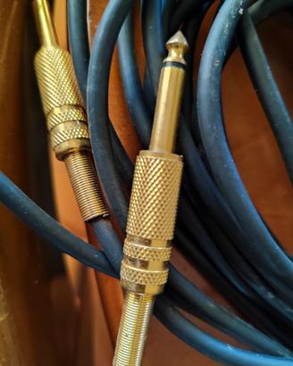 2 cavi per strumenti musicali 15 mt basso rumore