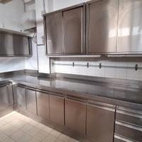 piano lavoro in acciaio inox 