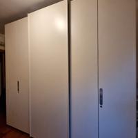 Armadio Molteni bianco a 3 ante