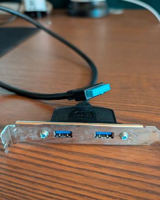 Adattatore ASRock Staffa PCI 2 porte USB 3.0