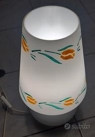 lampada in vetro opalino