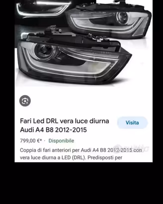 Faro sinistro x audi A4 
