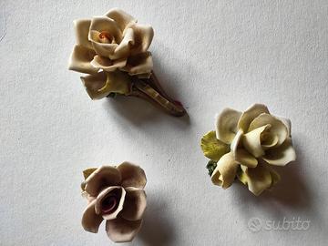 Rose porcellana Capodimonte 