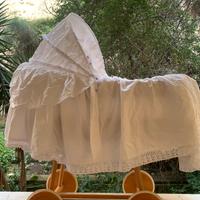 Culla in vimini completa materasso ecc.