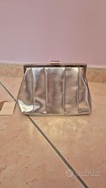 borsa pochette argento Nuova