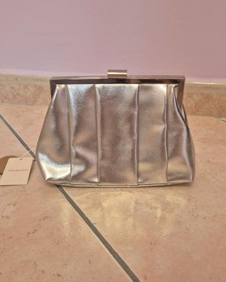 borsa pochette argento Nuova