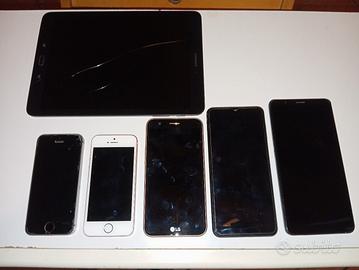 Lotto telefoni e tablet per pezzi – iPhone Samsung