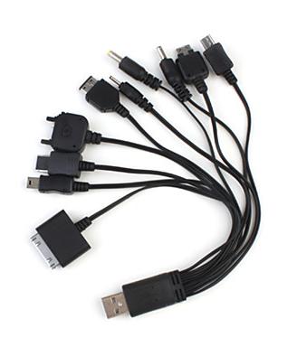 Cavo caricatore usb per cellulari universale 10 ad