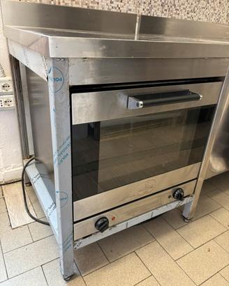 Mobile in acciaio porta forno