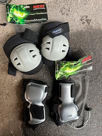 protezioni pattini a rotelle bambino e adulto