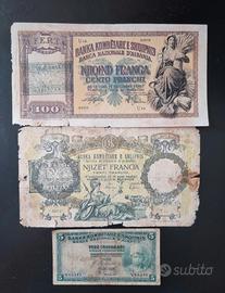 Lotto di 3 banconote "Banca Nazionale d'Albania"
