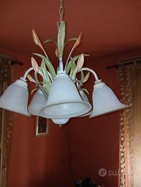 set lampadario, piantana e applique da parete