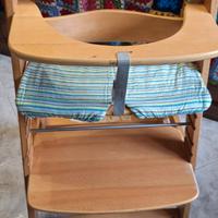 Seggiolone legno HAUCK