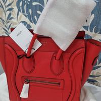 BORSA CELINE LUGGAGE MICRO  RED ROSSA *NUOVA*
