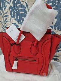 BORSA CELINE LUGGAGE MICRO  RED ROSSA *NUOVA*