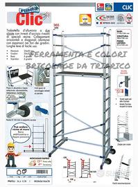 PUNTEGGIO TRABATTELO H 3.60 MT IN ALLUMINIO 