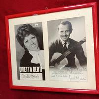 autografo Orietta Berti e Roberto Murolo