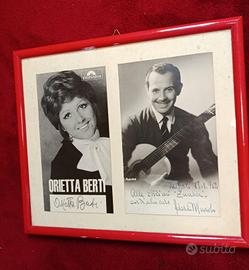 autografo Orietta Berti e Roberto Murolo