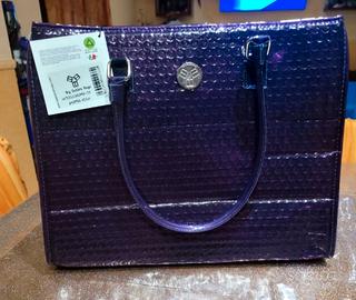 Borsa Big Bubble Bags Viola Nuova Made in Italy