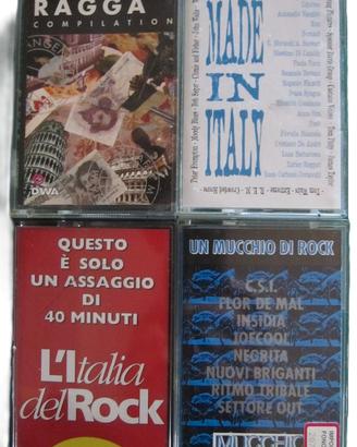 Lotto Audio Cassette Originali Rock Italiano