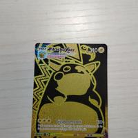 carta Pokemon Pikachu v max black Gold