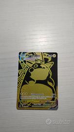 carta Pokemon Pikachu v max black Gold