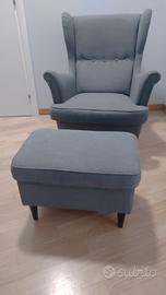 2 Set IKEA STRANDMON con poggiapiedi