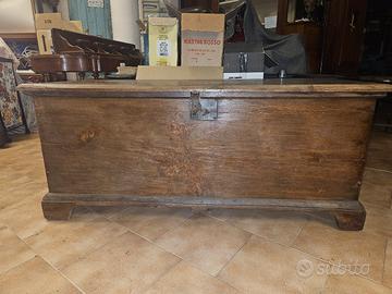cassapanca antica in rovere 