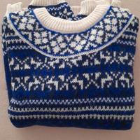 Maglione donna Benetton 1978 in lana Shetland 
