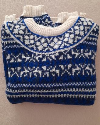 Maglione donna Benetton 1978 in lana Shetland 