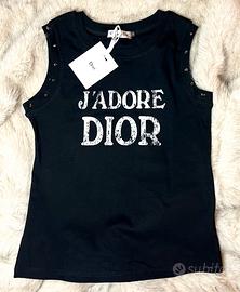 Canotta Top "J'Adore Dior" Nera