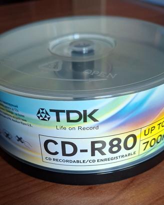 Campana di CD-R registrabili della marca TDK