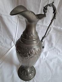 Rara Brocca Artistica Peltro 95% - Firma Esclusiva