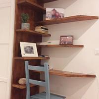 Libreria Mensole DIY legno massello artigianale
