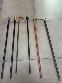 Bastoni da passeggio vitage, argento 925