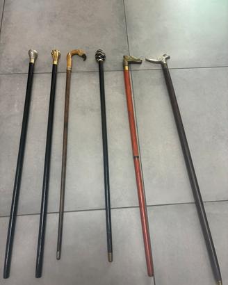 Bastoni da passeggio vitage, argento 925