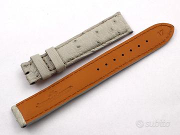 Cinturino Jaeger Le-Coultre Struzzo Grigio 17 mm