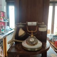 telefono Telcer vintage ceramica e oro 18k